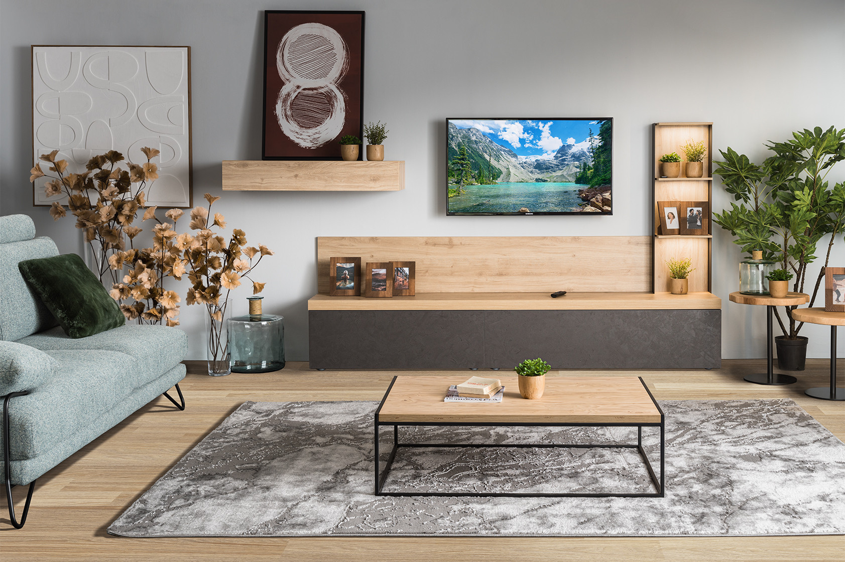 Table basse dessus chêne