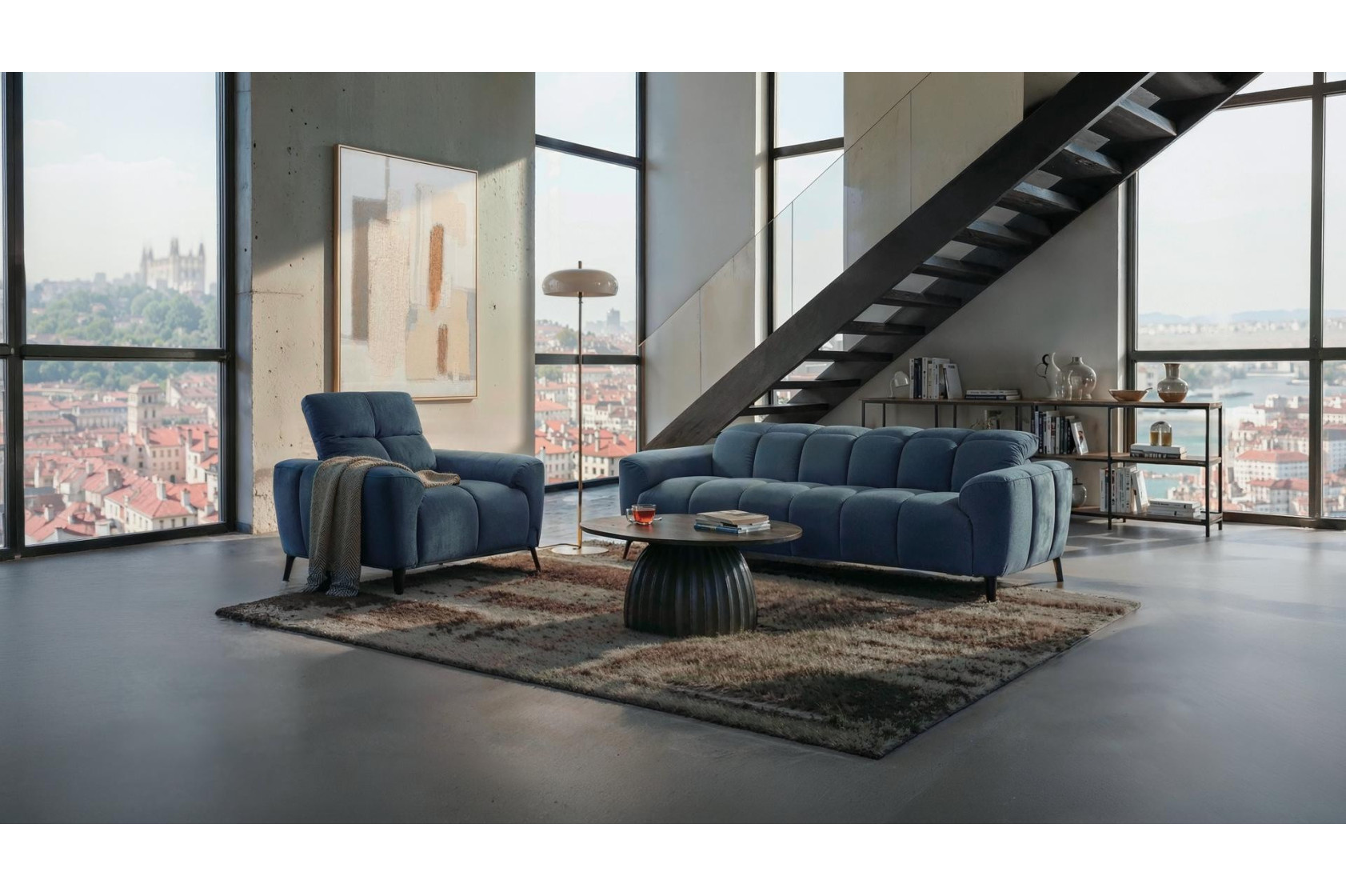 Fauteuil COMO - fauteuil tissu haut de gamme
