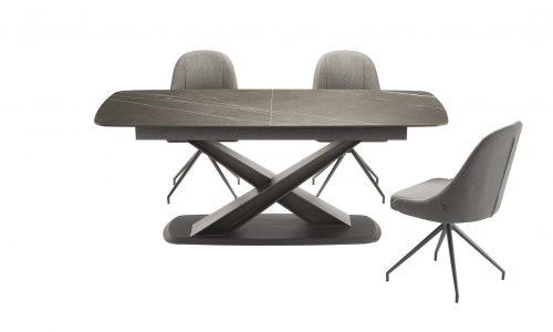 table rectangulaire en bois et ceramique