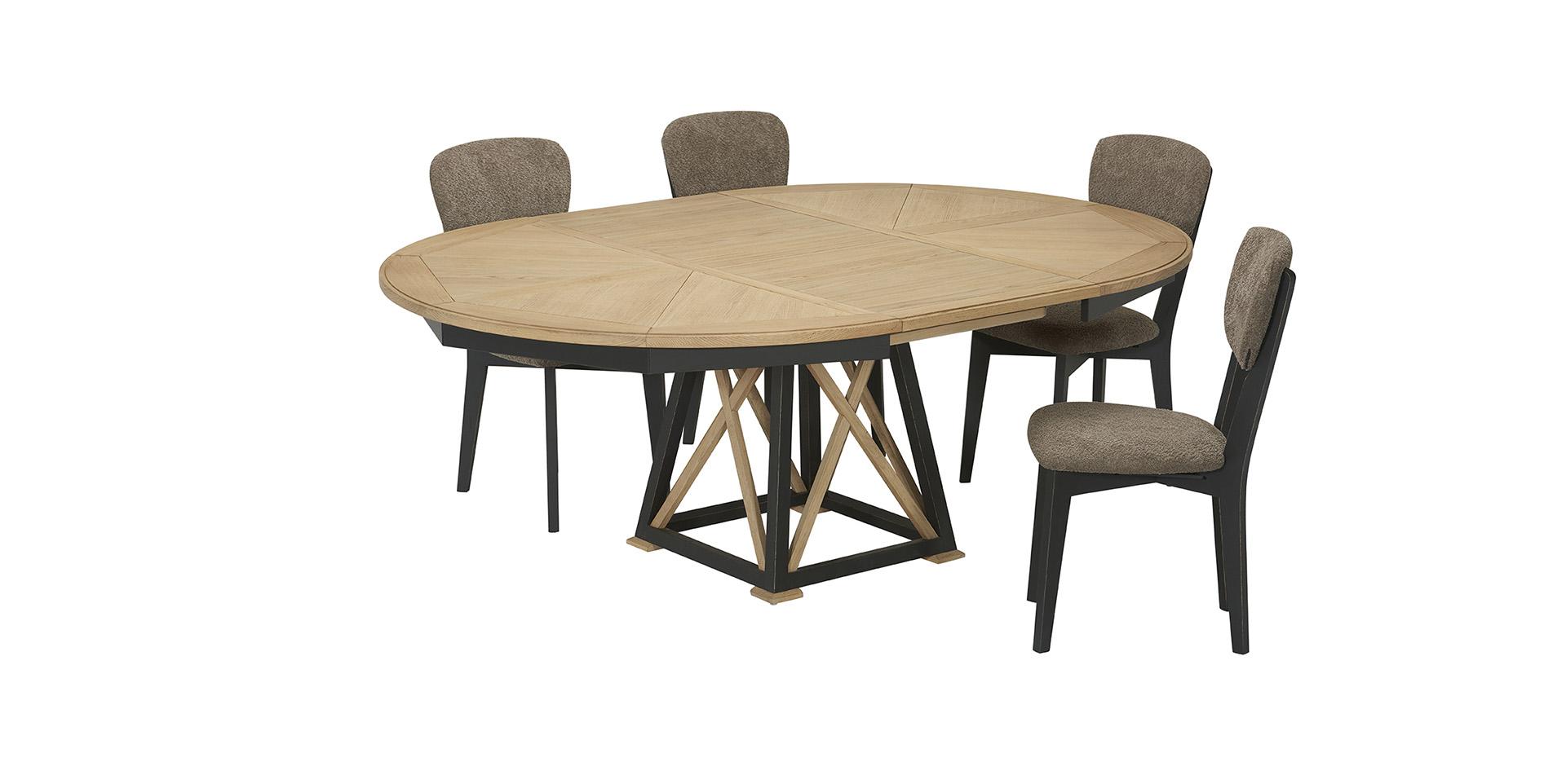 Slider Table de salle à manger ronde LOFT (image 4)