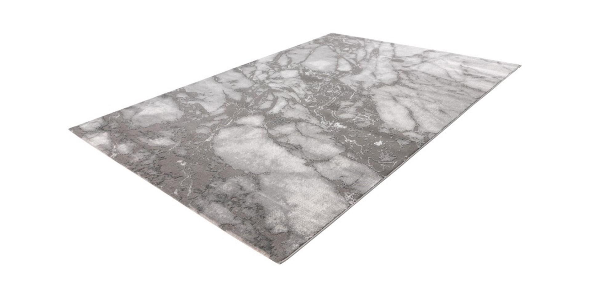 tapis rectangle sol déco gris marbre