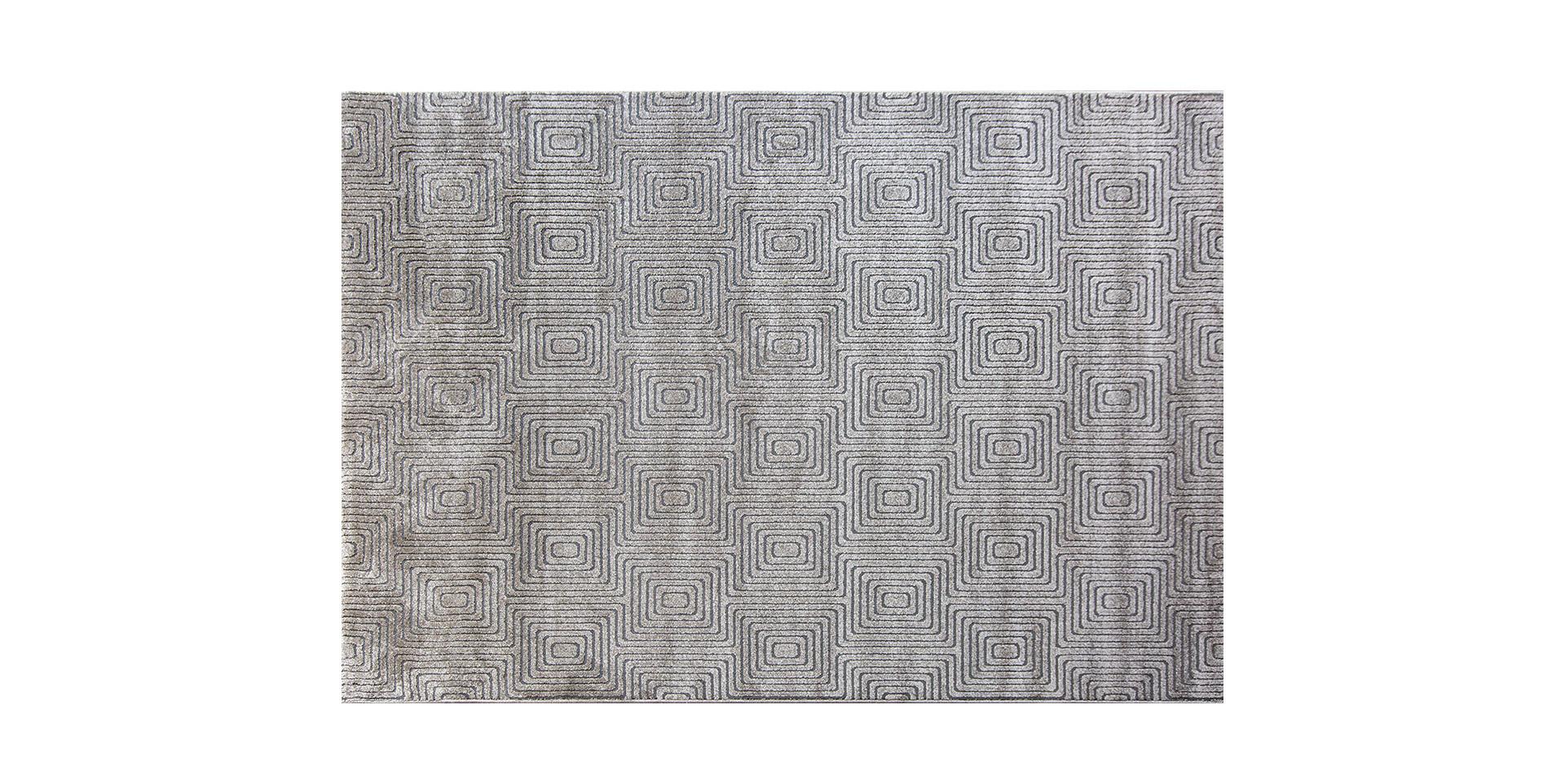 tapis rectangle sol déco décoration gris