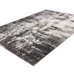 tapis rectangle sol déco gris