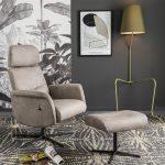 Miniature Fauteuil relaxation TULIP cuir (image 1)