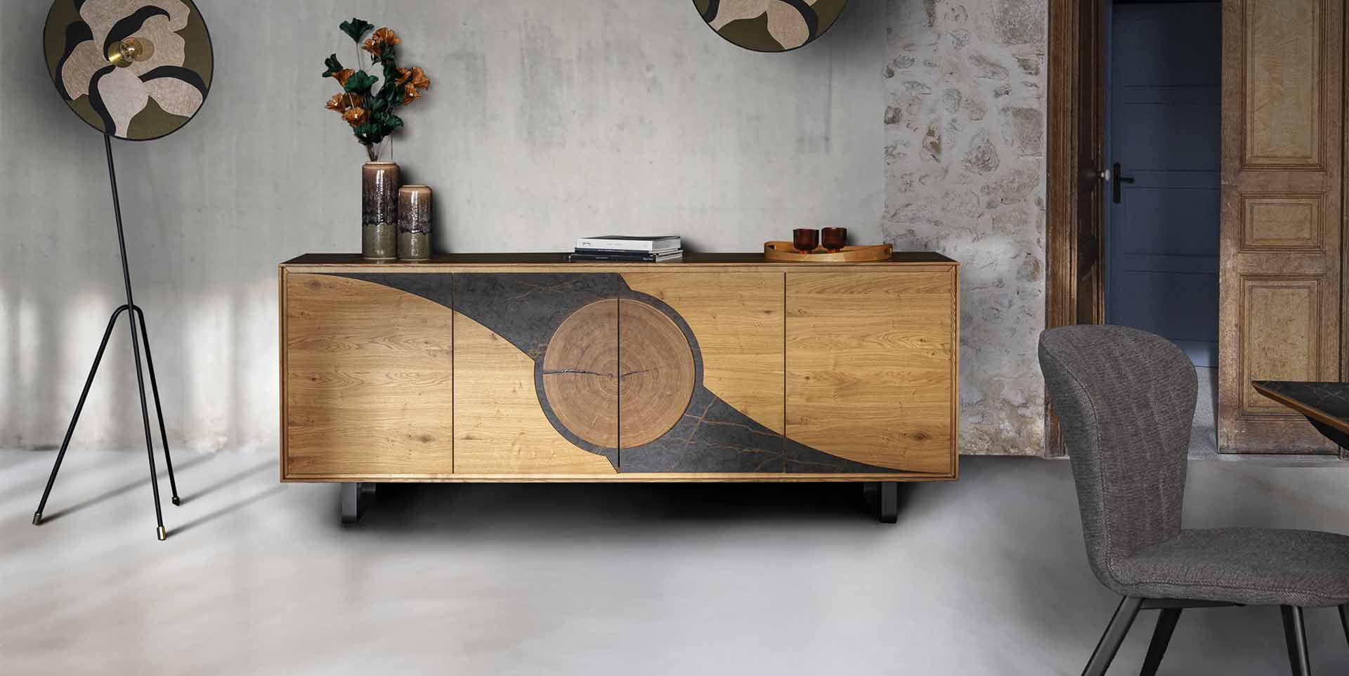 Slider Buffet 4 portes BOCAGES (image 1)