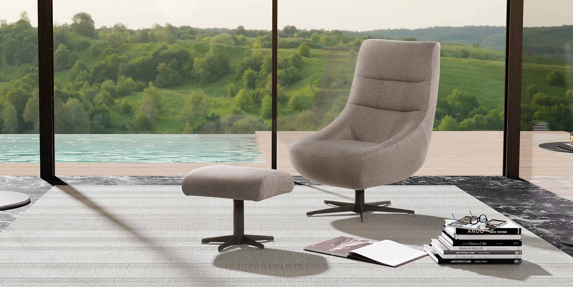 Slider Fauteuil cabriolet pivotant AURORA (image 1)