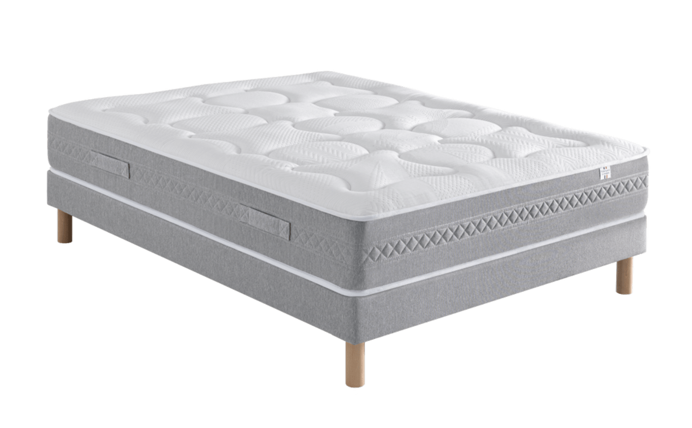 Slider ENSEMBLE MATELAS ALIA 2/SOMMIER UNIQUE 3 (image 1)