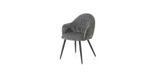 fauteuil tissu design haut de gamme dossier enveloppant aron