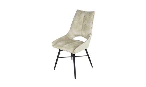 Chaise en tissu pivotante LEO
