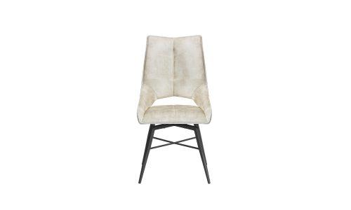 Chaise en tissu pivotante LEO