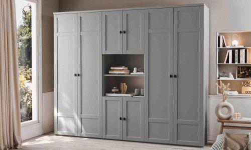 Armoire dressing 4 portes battantes 2 niches BEAUMONT 1