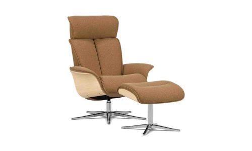 Fauteuil relaxation avec repose pieds SOLVEIG 5500 SP W tissu