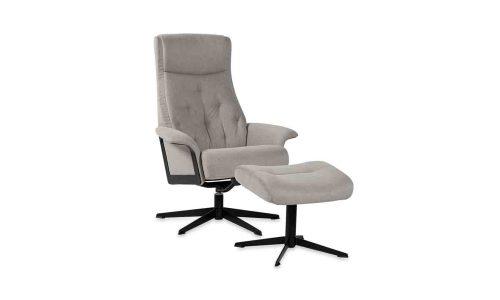 Fauteuil relaxation et repose pieds HELVIG 1100